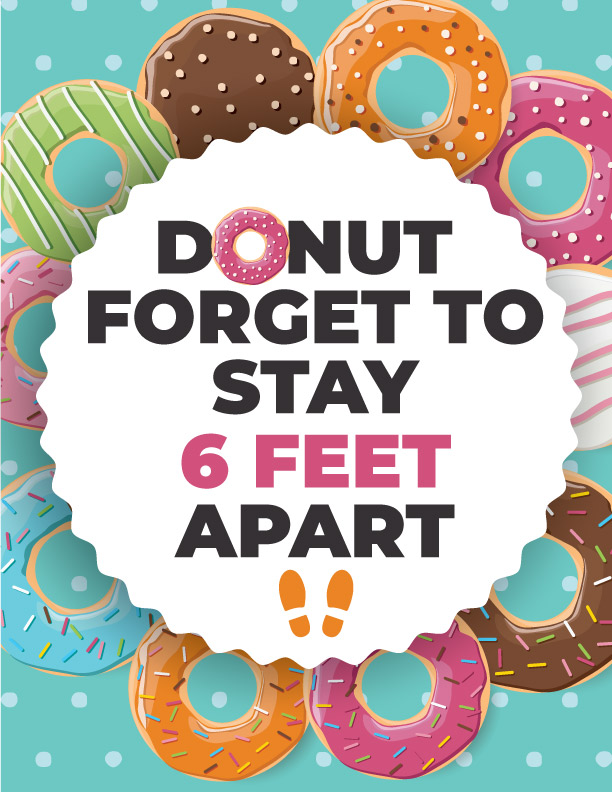 Donut Forget To Stay 6 Feet Apart